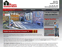 Tablet Screenshot of heightshandyman.com